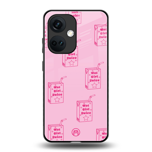 hot girl juice back phone cover | glass case for oneplus nord ce 3