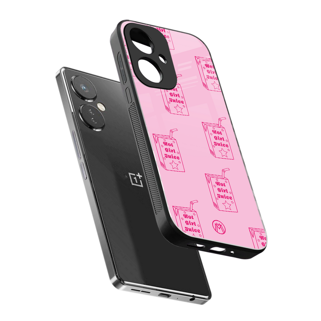 hot girl juice back phone cover | glass case for oneplus nord ce 3