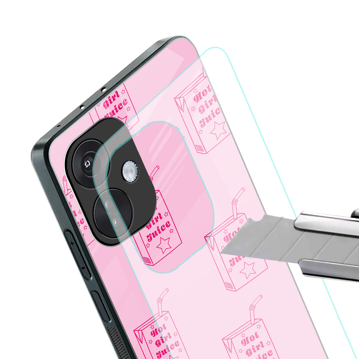 hot girl juice back phone cover | glass case for oneplus nord ce 3