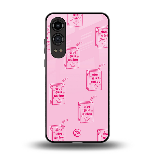 hot girl juice back phone cover | glass case for oneplus nord ce 4 lite