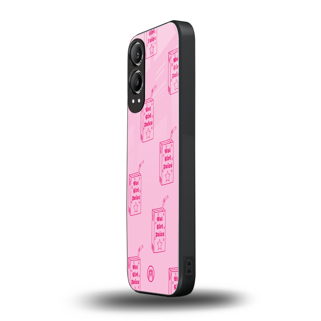 hot girl juice back phone cover | glass case for oneplus nord ce 4 lite