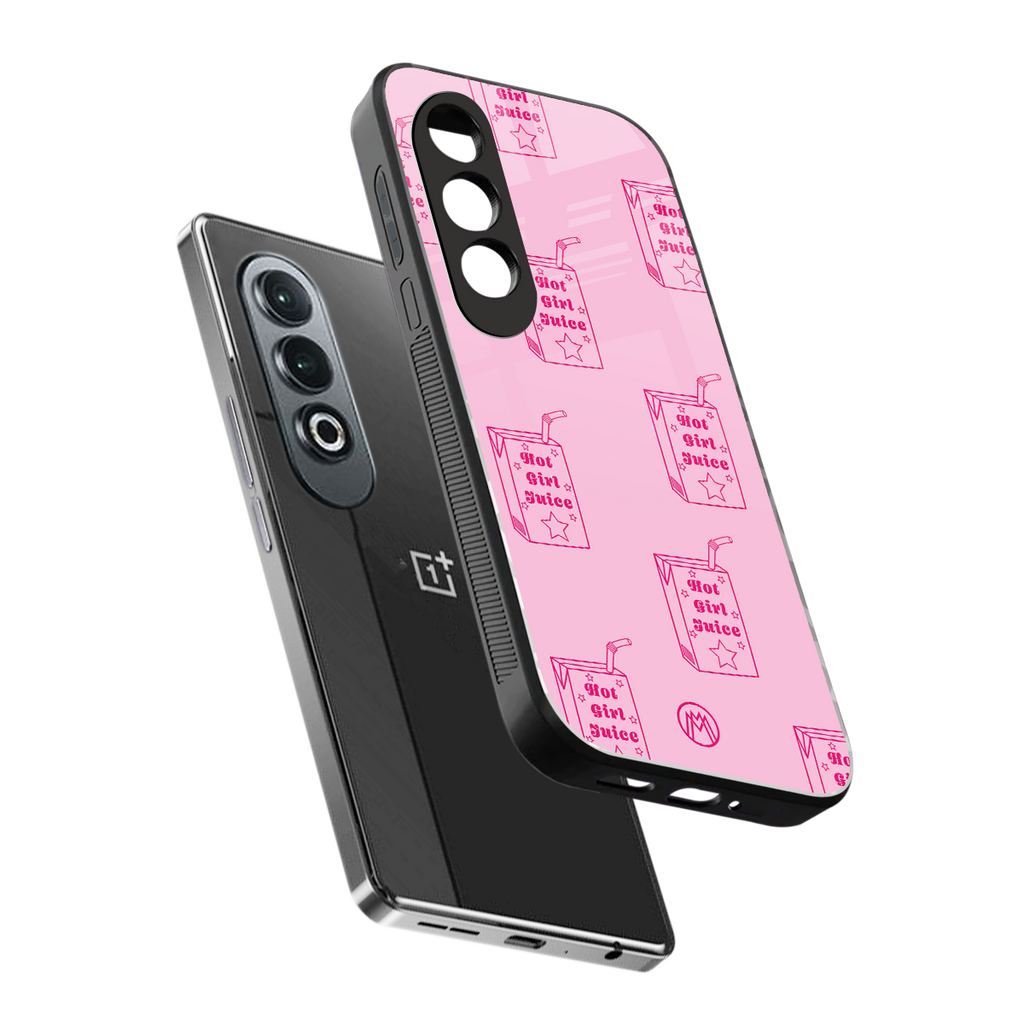hot girl juice back phone cover | glass case for oneplus nord ce 4