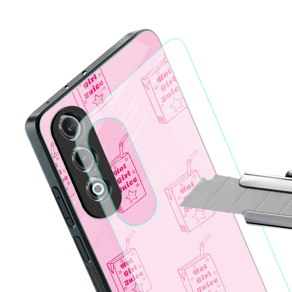 hot girl juice back phone cover | glass case for oneplus nord ce 4