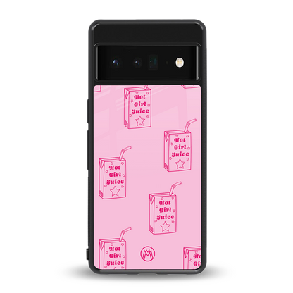 hot girl juice back phone cover | glass case for google pixel 6 pro