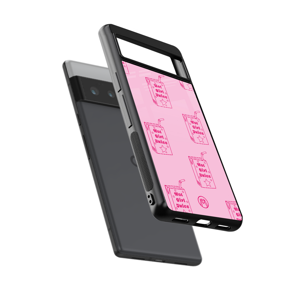 hot girl juice back phone cover | glass case for google pixel 6 pro