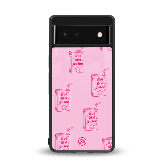 hot girl juice back phone cover | glass case for Google Pixel 6A