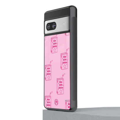 hot girl juice back phone cover | glass case for Google Pixel 7