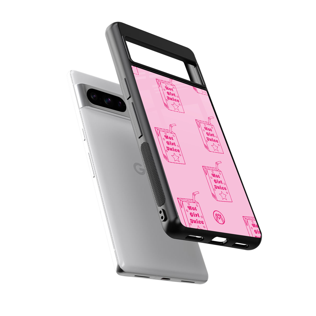 hot girl juice back phone cover | glass case for google pixel 8 pro