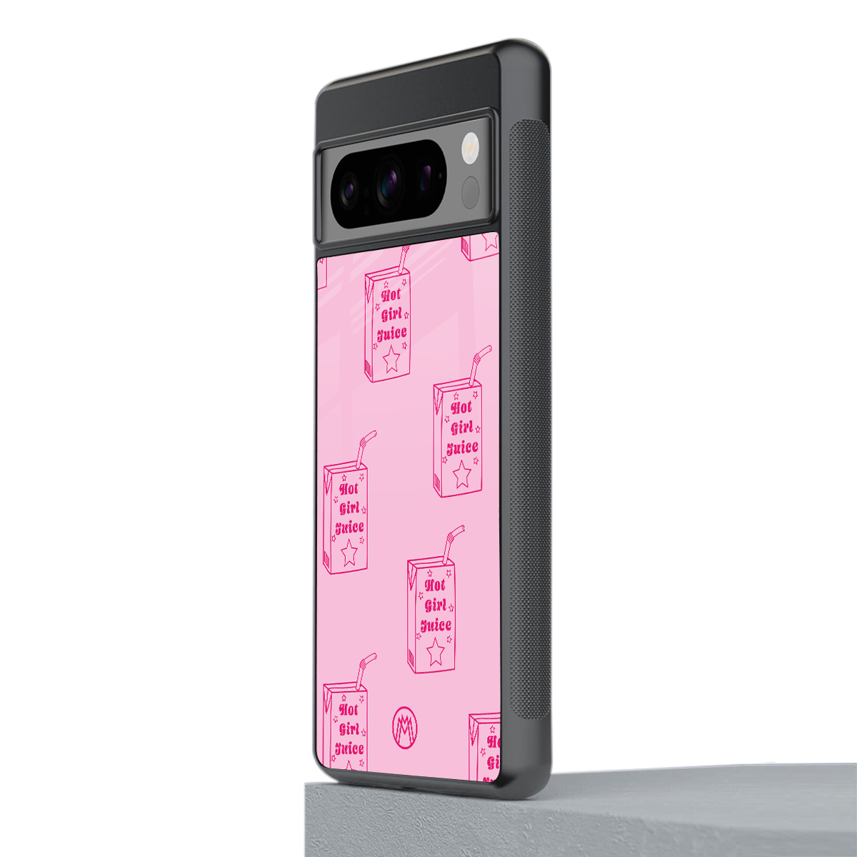 hot girl juice back phone cover | glass case for google pixel 8 pro