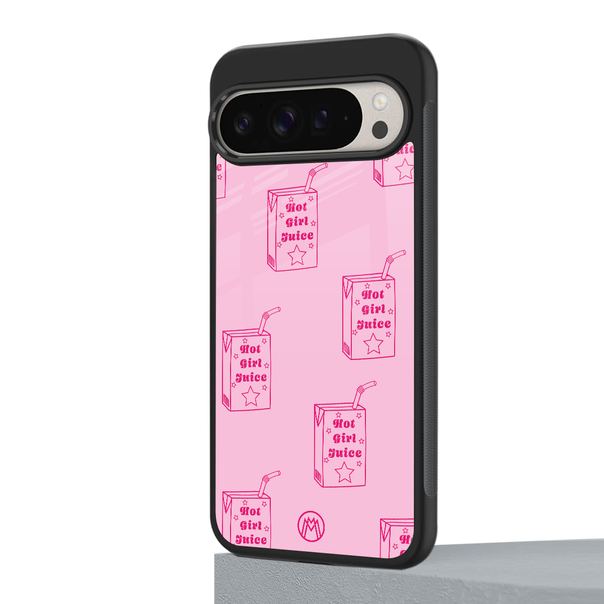 hot girl juice back phone cover | glass case for google pixel 9 pro xl