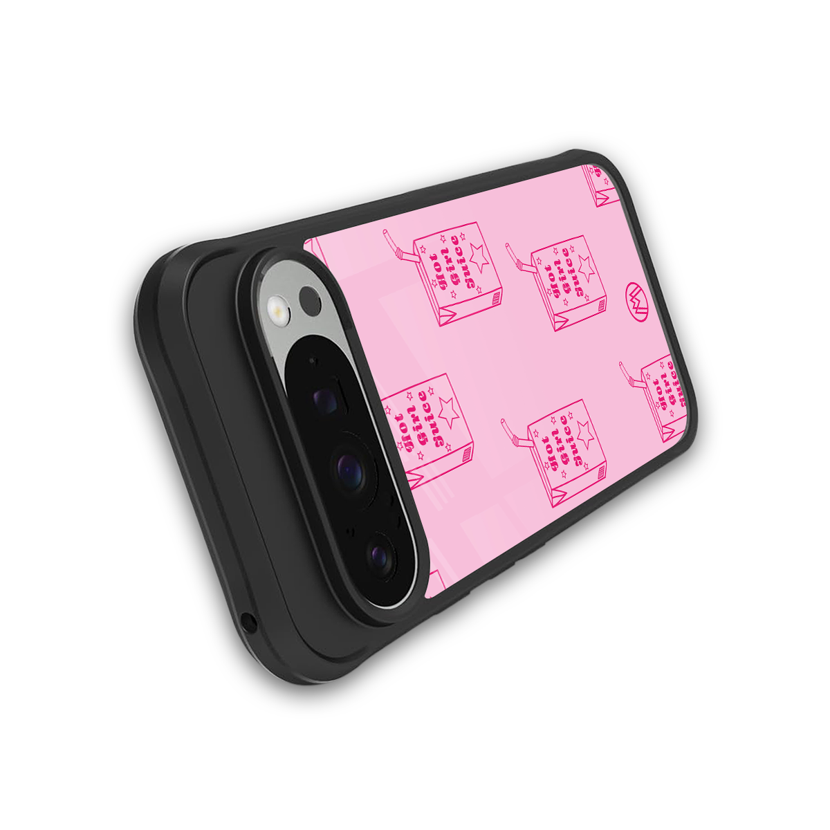 hot girl juice back phone cover | glass case for google pixel 9 pro xl