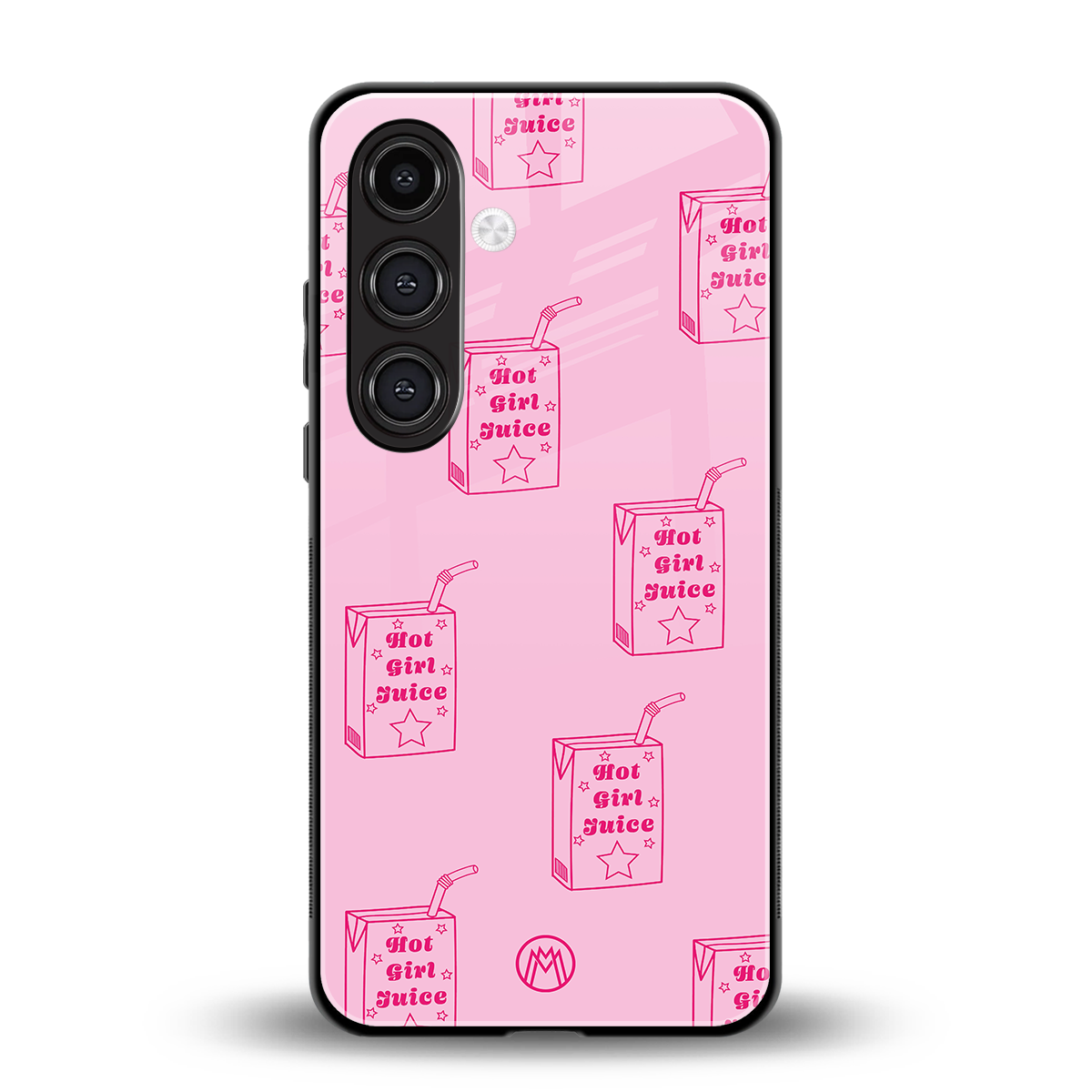 hot girl juice back phone cover | glass case for samsung galaxy s25 plus