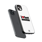 hot moms back phone cover | glass case for iphone 15 plus