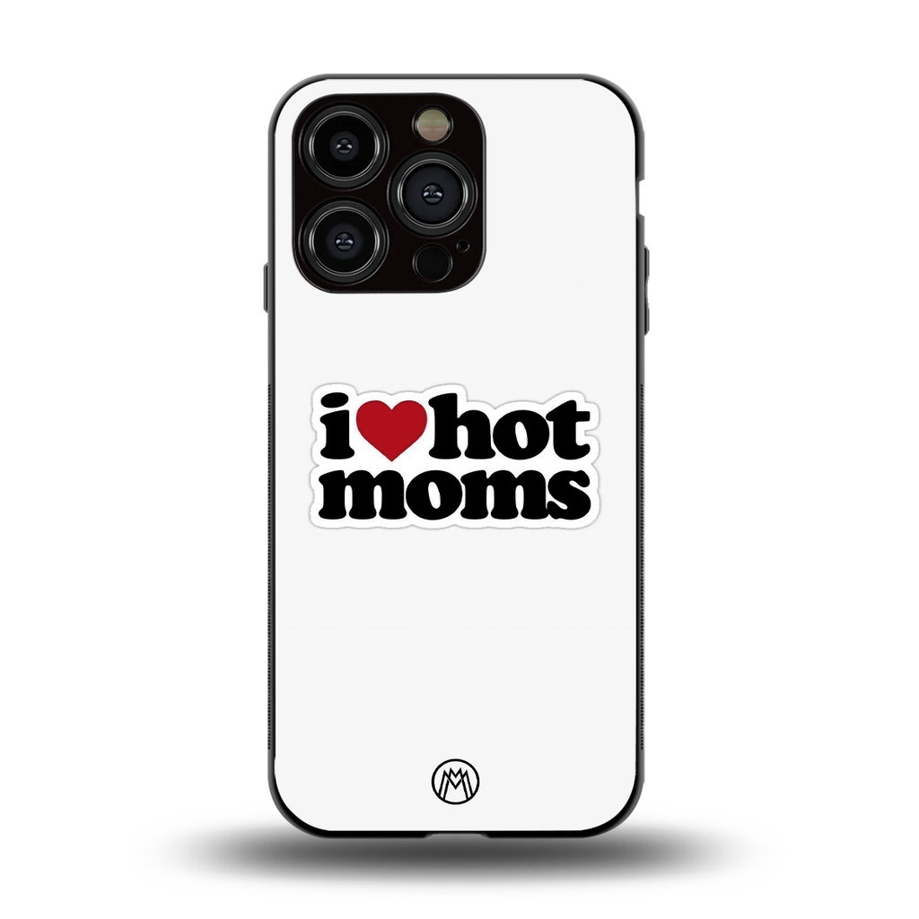 hot moms back phone cover | glass case for iphone 15 pro