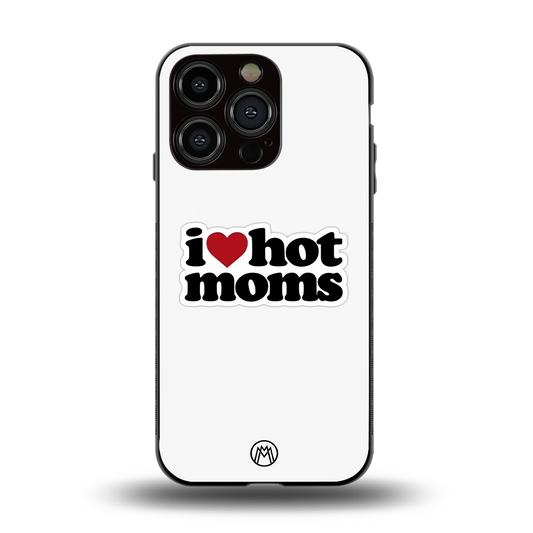 hot moms back phone cover | glass case for iphone 14 pro