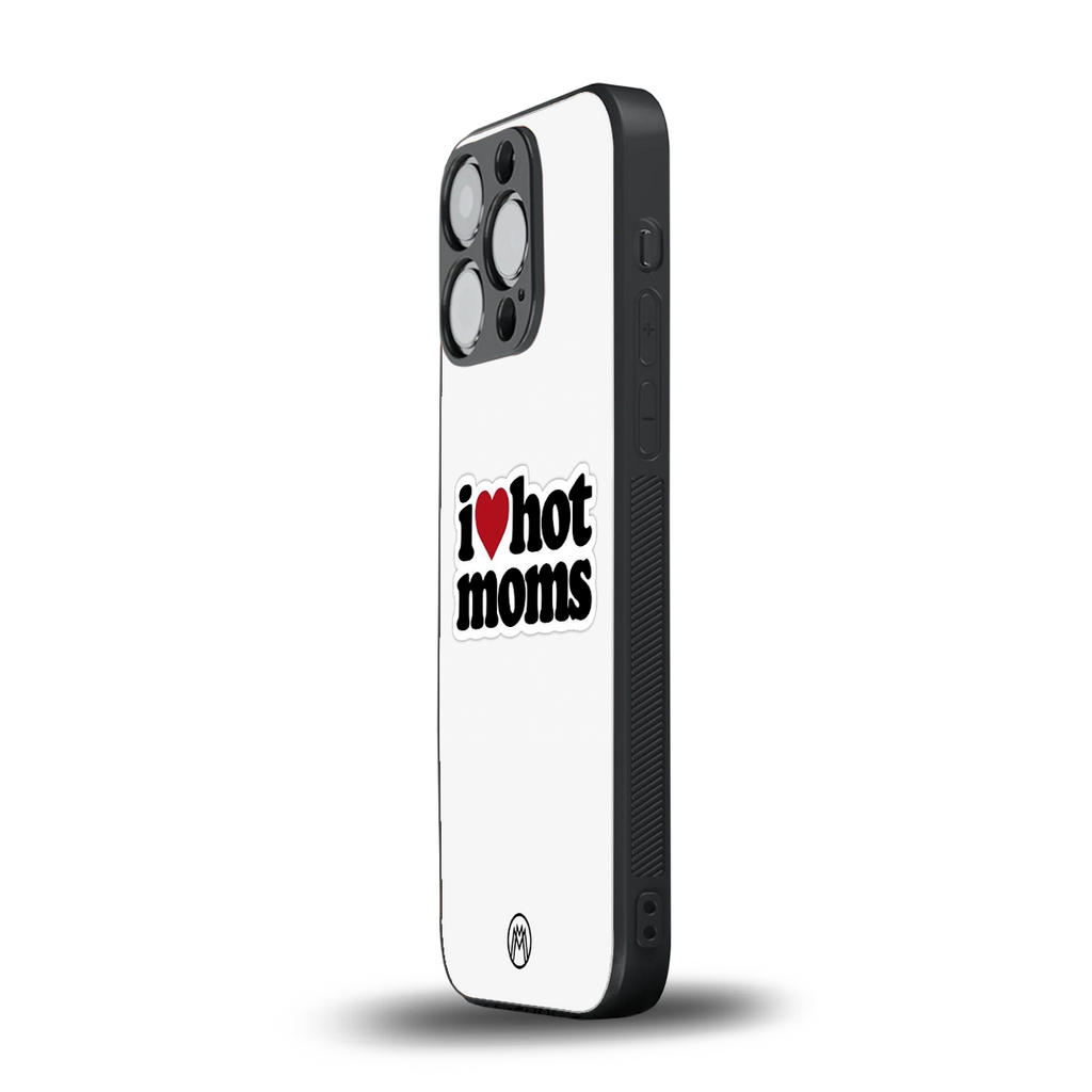 hot moms back phone cover | glass case for iphone 15 pro