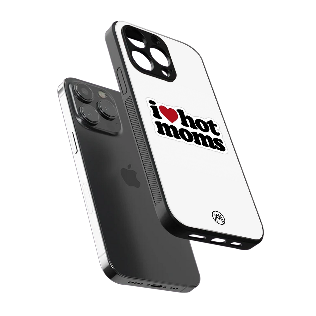 hot moms back phone cover | glass case for iphone 16 pro max