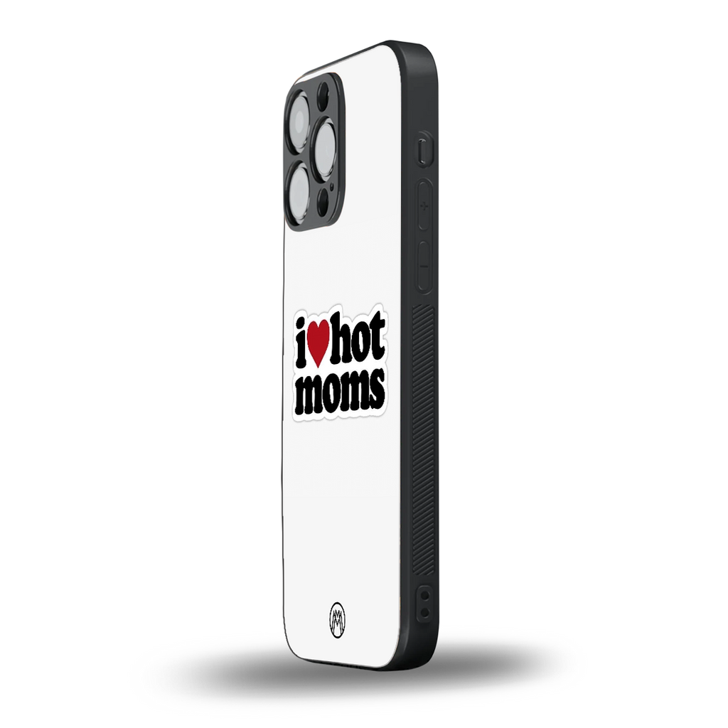 hot moms back phone cover | glass case for iphone 16 pro max