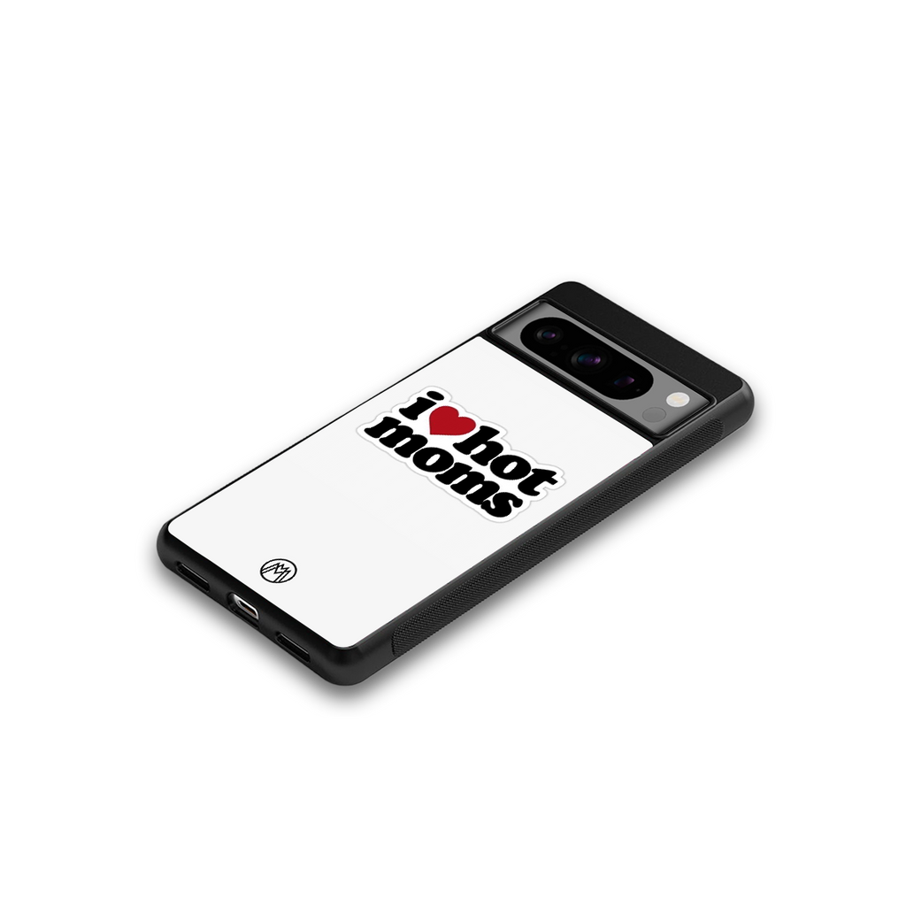 hot moms back phone cover | glass case for google pixel 8 pro