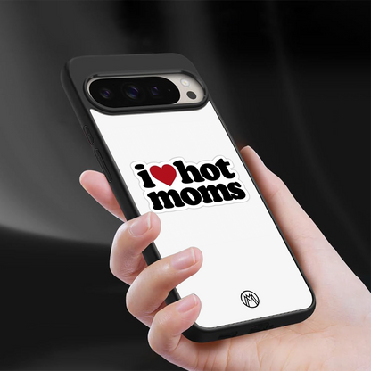 hot moms back phone cover | glass case for google pixel 9 pro xl
