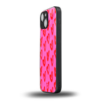 hot pink soul back phone cover | glass case for iphone 13 mini