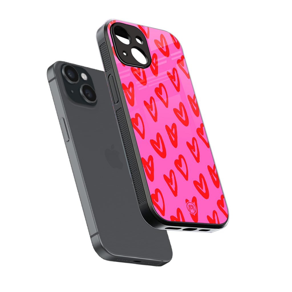 hot pink soul back phone cover | glass case for iphone 13