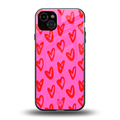 hot pink soul back phone cover | glass case for iphone 15 plus