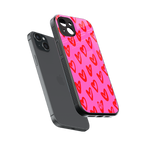 hot pink soul back phone cover | glass case for iphone 14 plus