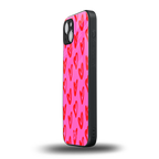 hot pink soul back phone cover | glass case for iphone 15 plus