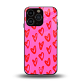hot pink soul back phone cover | glass case for iphone 14 pro
