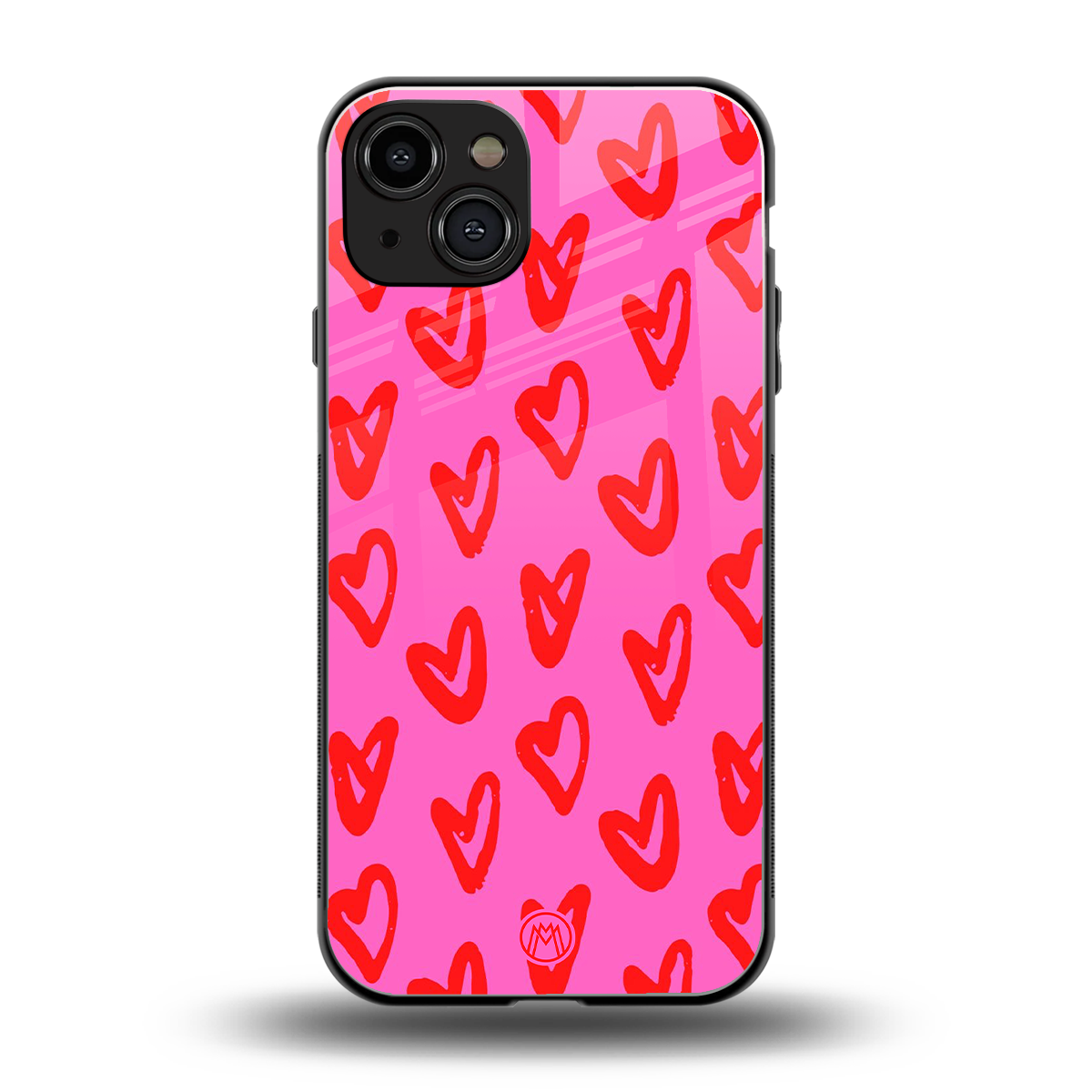hot pink soul back phone cover | glass case for iphone 15