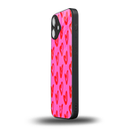hot pink soul back phone cover | glass case for iphone 16 plus