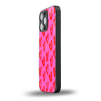 hot pink soul back phone cover | glass case for iphone 16 pro max