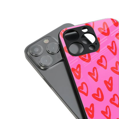 hot pink soul back phone cover | glass case for iphone 13 pro max