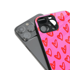 hot pink soul back phone cover | glass case for iphone 14 pro
