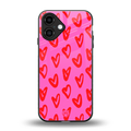 hot pink soul back phone cover | glass case for iphone 16