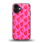 hot pink soul back phone cover | glass case for iphone 16