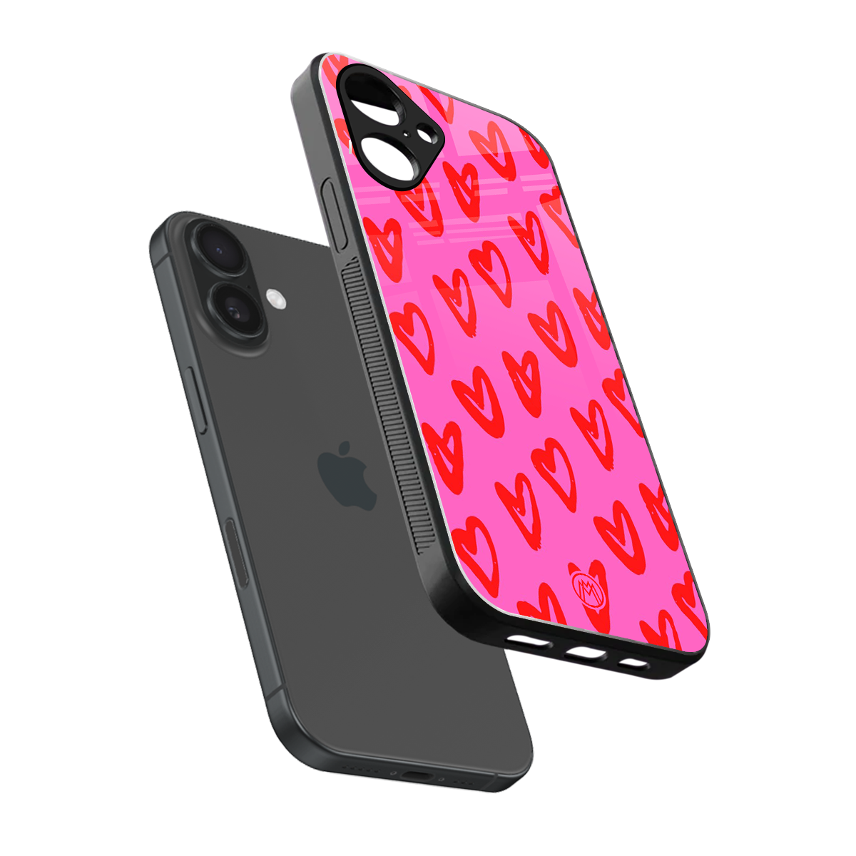 hot pink soul back phone cover | glass case for iphone 16