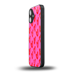 hot pink soul back phone cover | glass case for iphone 16