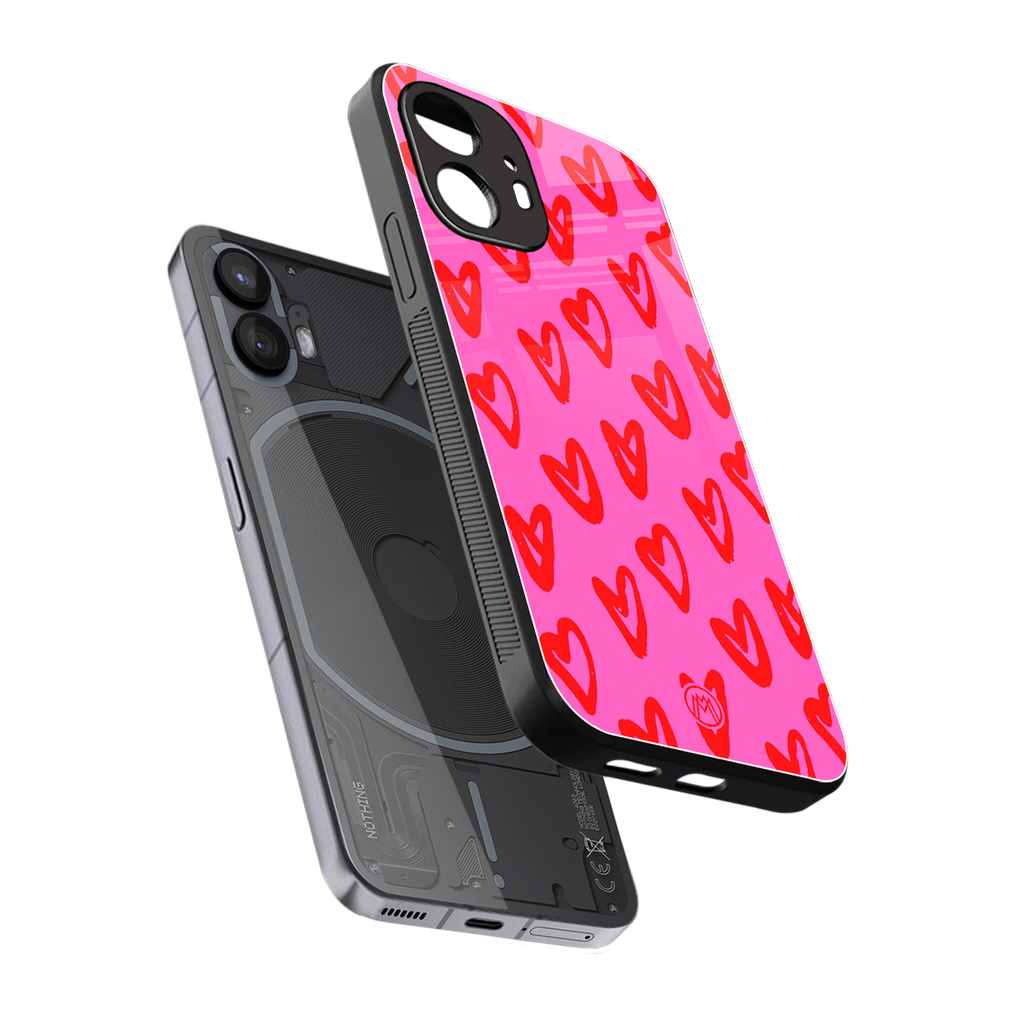 hot pink soul back phone cover | glass case for nothing phone 2