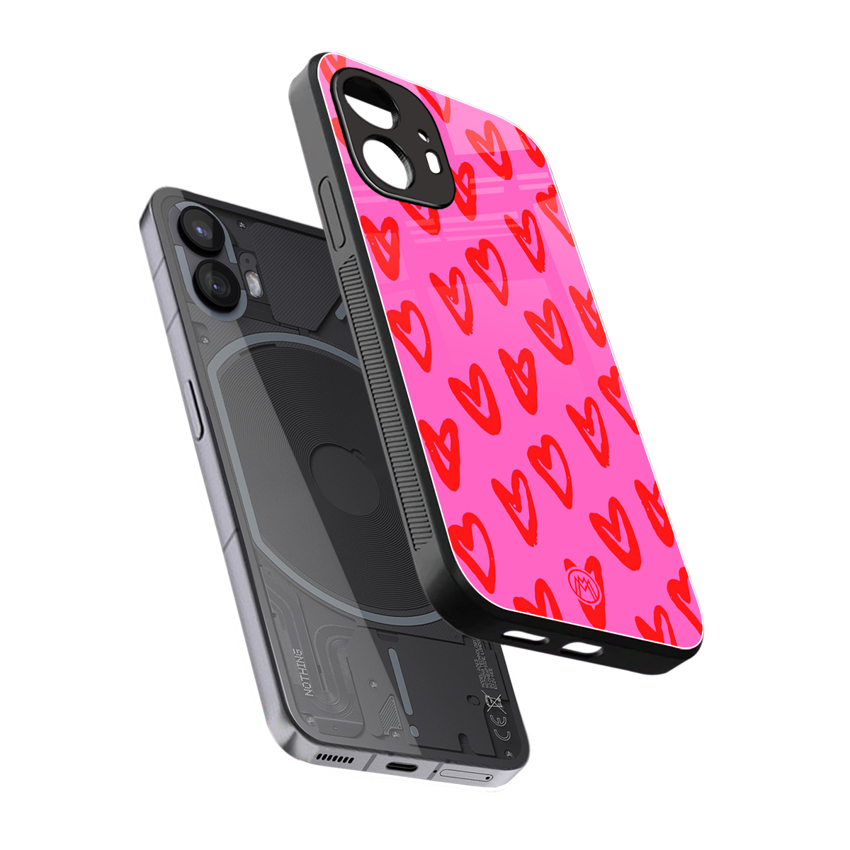 hot pink soul back phone cover | glass case for nothing phone 2