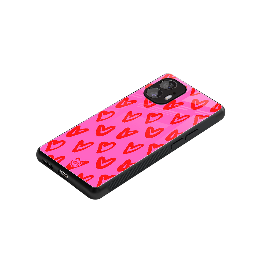 hot pink soul back phone cover | glass case for nothing phone 2