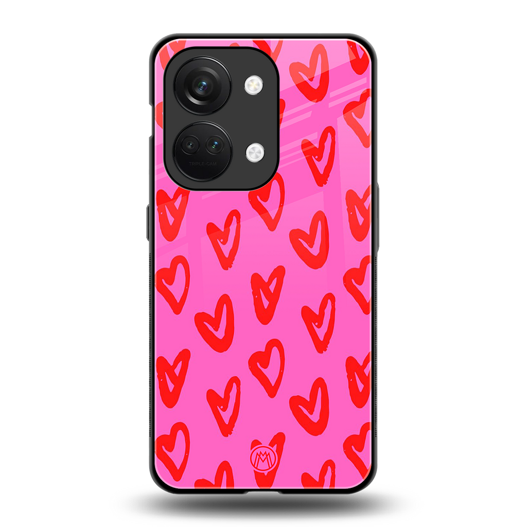 hot pink soul back phone cover | glass case for oneplus nord 3