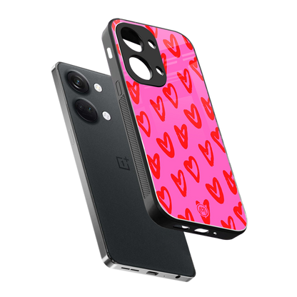 hot pink soul back phone cover | glass case for oneplus nord 3