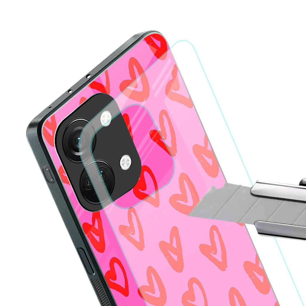 hot pink soul back phone cover | glass case for oneplus nord 3