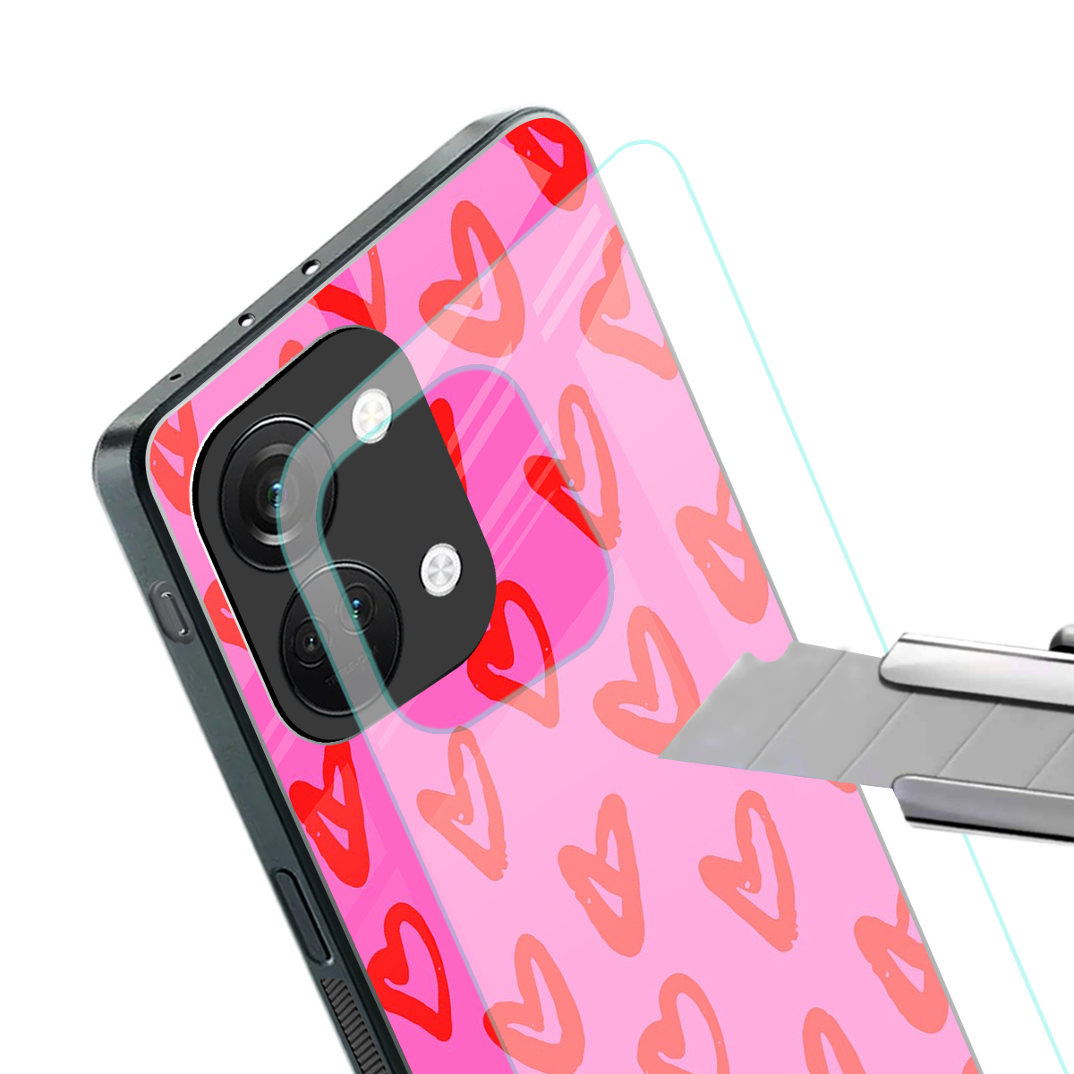 hot pink soul back phone cover | glass case for oneplus nord 3