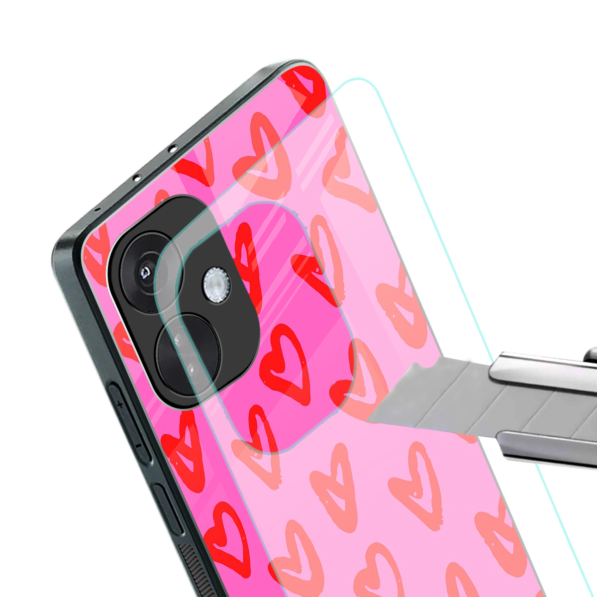 hot pink soul back phone cover | glass case for oneplus nord ce 3