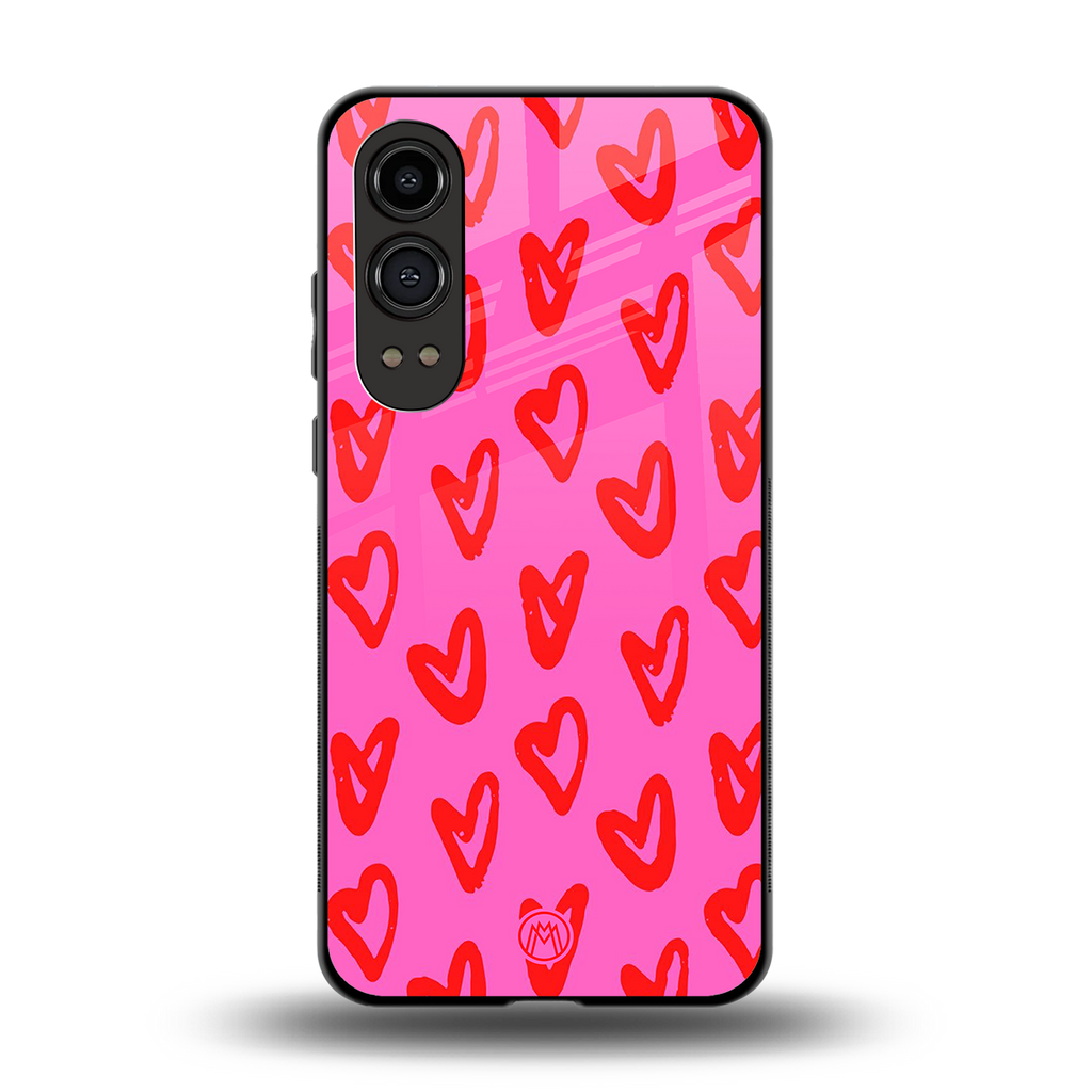 hot pink soul back phone cover | glass case for oneplus nord ce 4 lite