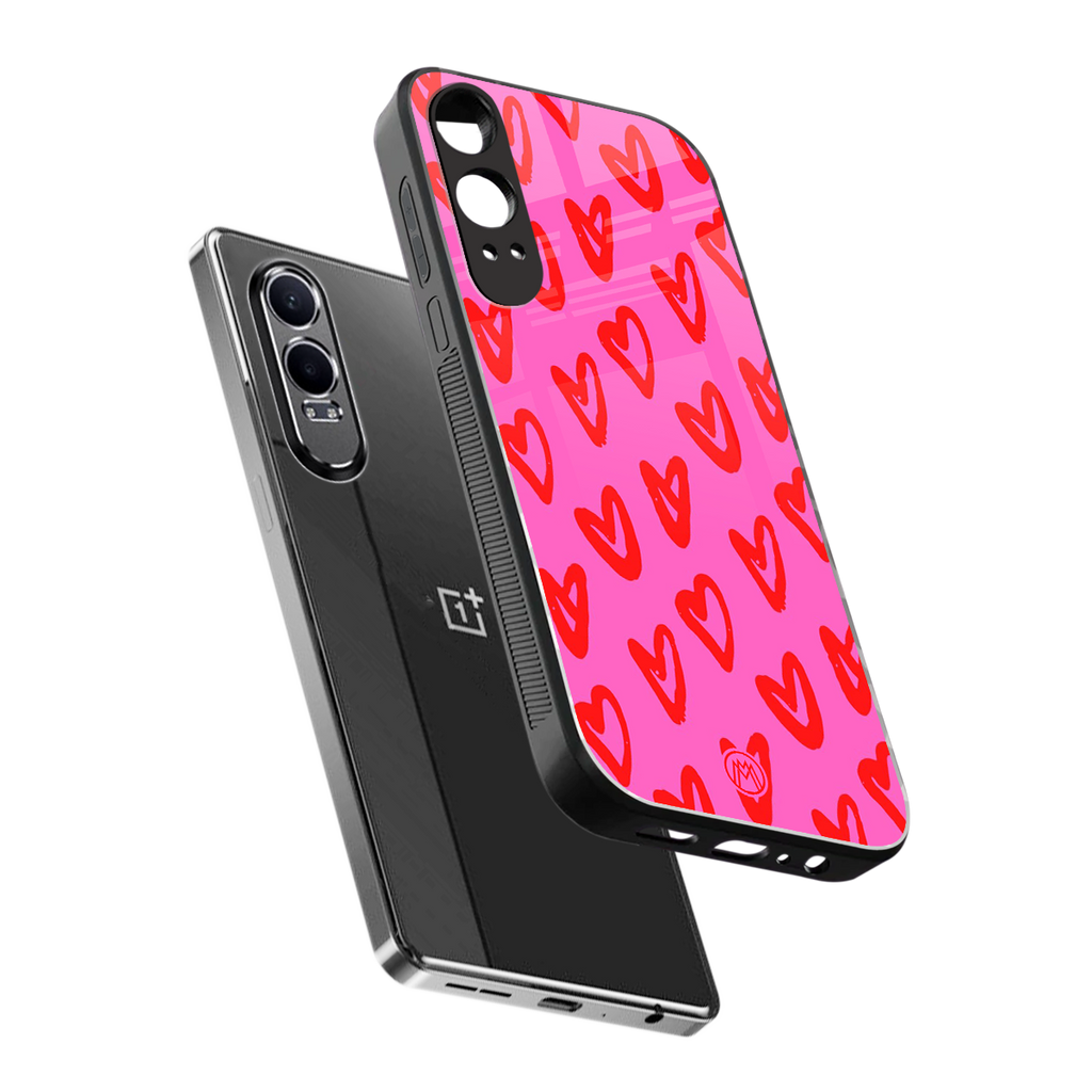 hot pink soul back phone cover | glass case for oneplus nord ce 4 lite
