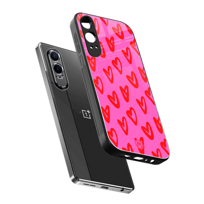 hot pink soul back phone cover | glass case for oneplus nord ce 4 lite